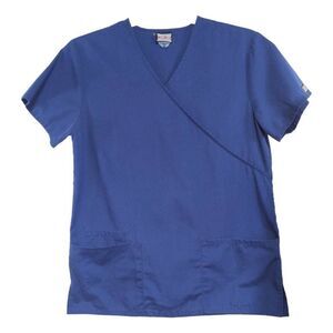 Cherokee Workwear Scrub Top Navy Blue Sz S